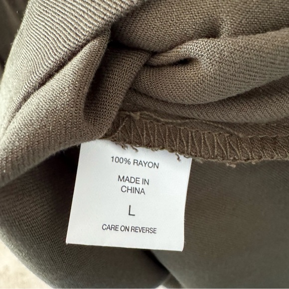 SOHO Jeans NY&Co Long Sleeve Short Dress, Drawstring, Half Zip, Green, Size L - Picture 7 of 8